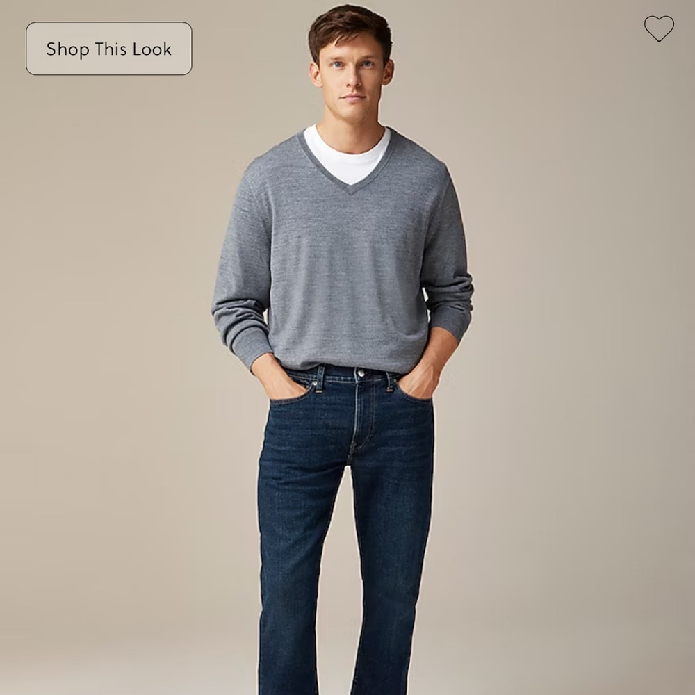 NWT J.Crew 1040 Athletic Tapered-fit stretch jean in one-year wash. Size 31x30